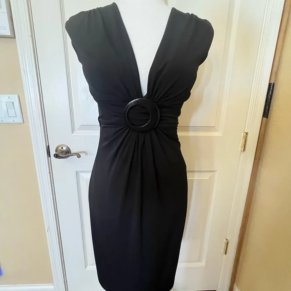 Cach’e Little Black Dress Size 6 - Picture 2 of 4